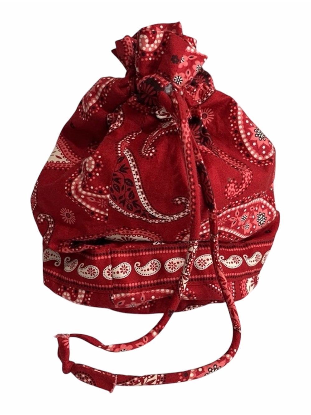 Vera Bradley Ditty Travel Waterproof Lined Bag Rare Red Paisley Swimsuit